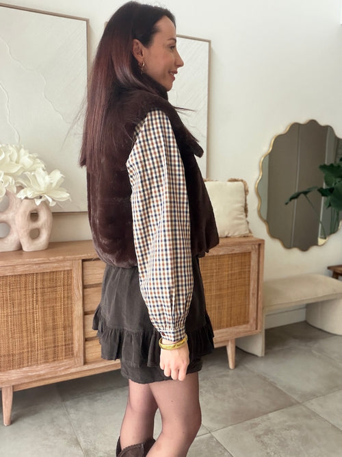 GILET MILOU CHOCOLAT
