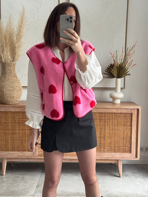 GILET LEXIE ROSE