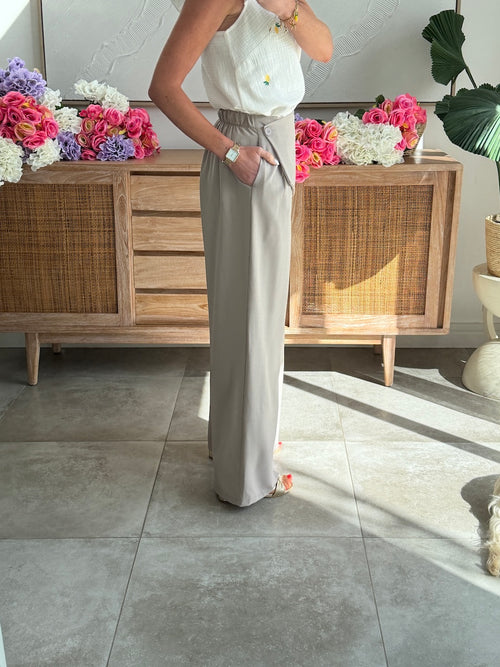 PANTALON ALINE GRIS TAUPE