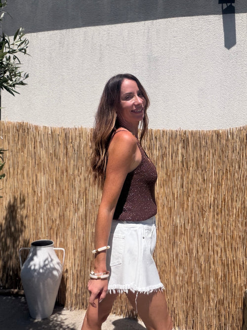TOP SOUMIA MARRON