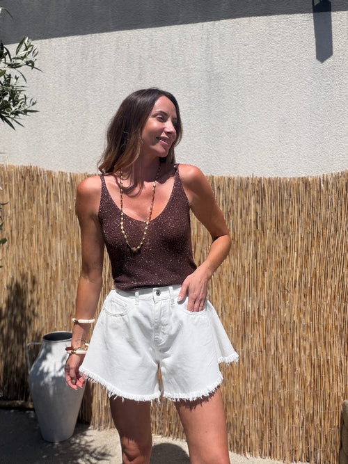 TOP SOUMIA MARRON