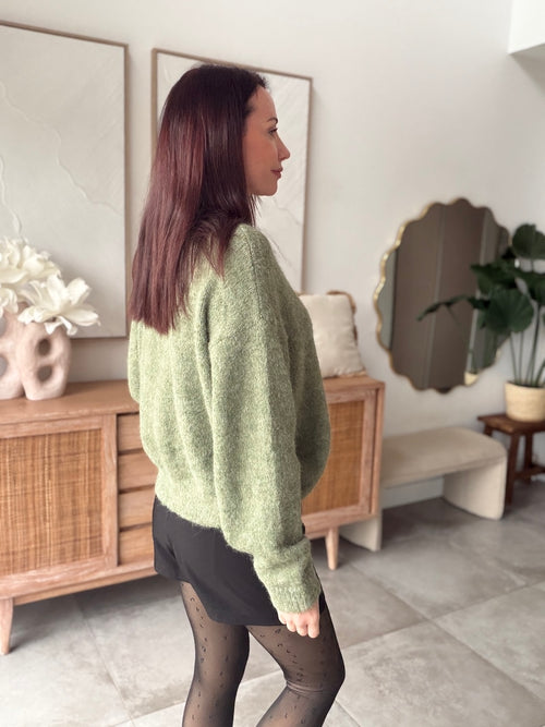 GILET ALIX VERT OLIVE