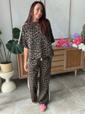 TEE SHIRT BANDE LEOPARD