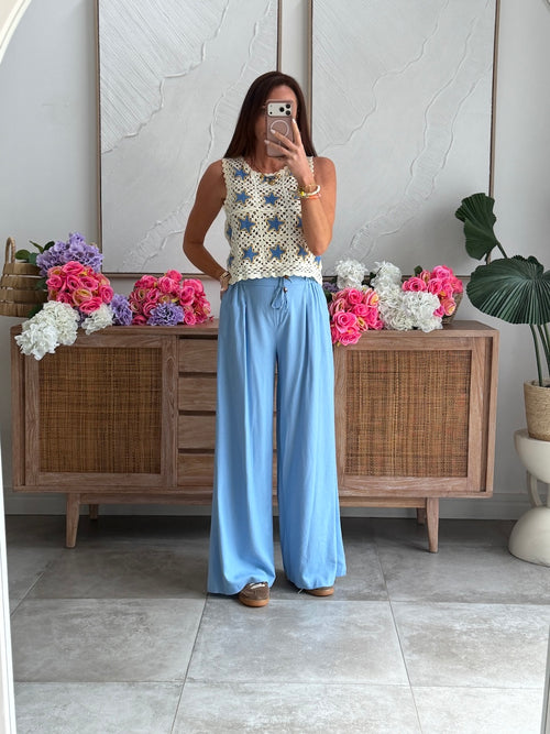 PANTALON MILANA BLEU