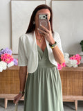 GILET LISE BLANC