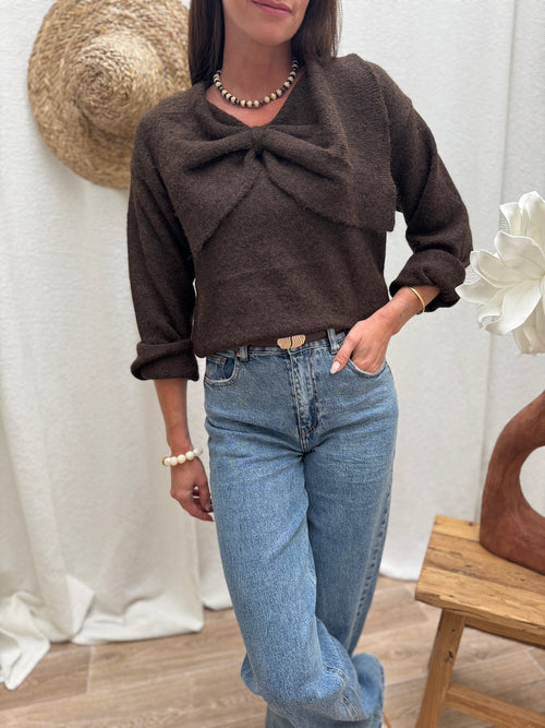 PULL ESTELLE CHOCOLAT