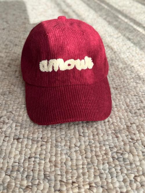CASQUETTE AMOUR BORDEAUX