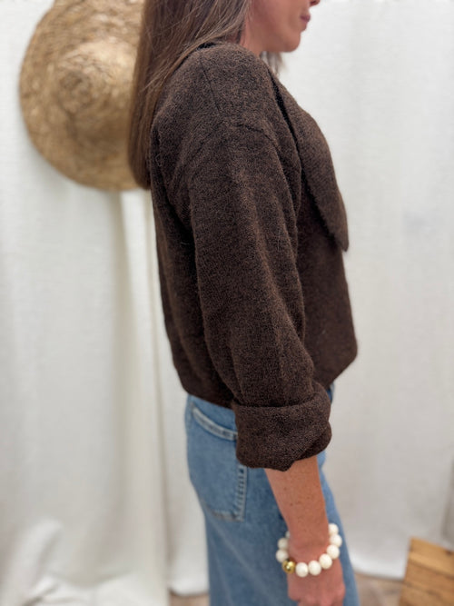 PULL ESTELLE CHOCOLAT
