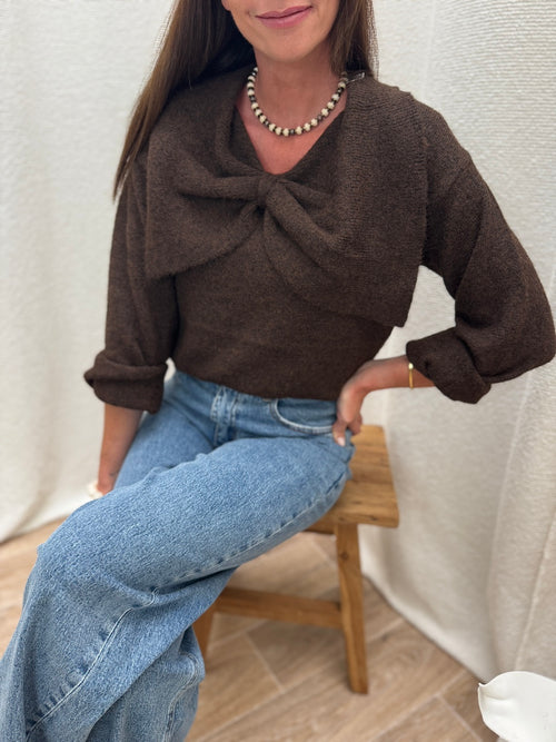 PULL ESTELLE CHOCOLAT