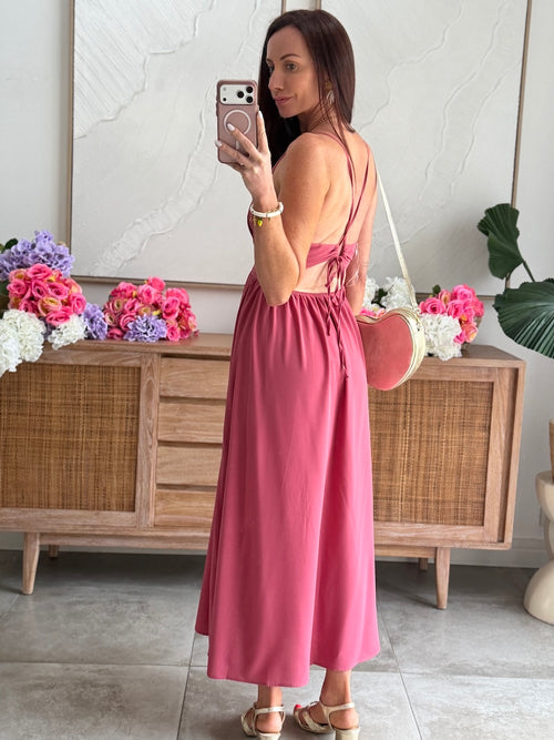ROBE MILA VIEUX ROSE