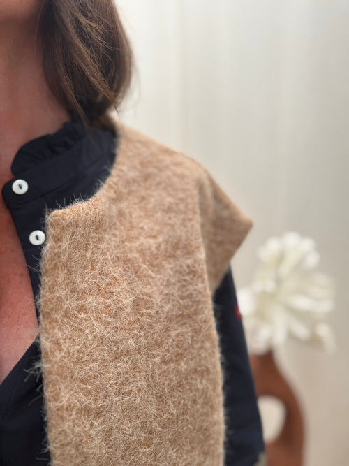 GILET DORY TAUPE