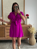 IRENE DRESS PURPLE / PINK