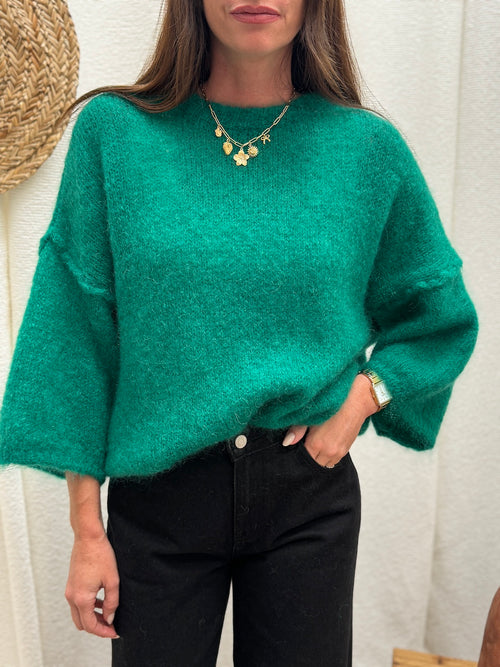 PULL MONA VERT BRESIL