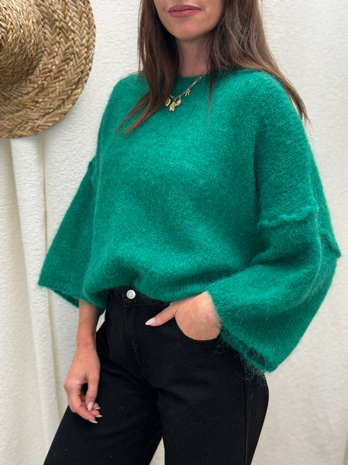 PULL MONA VERT BRESIL
