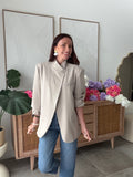 VESTE MANIE BEIGE