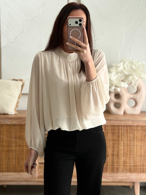 BLOUSE MARIA BEIGE