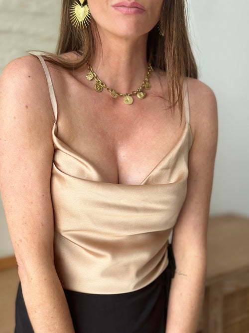 TOP BIANCA CHAMPAGNE