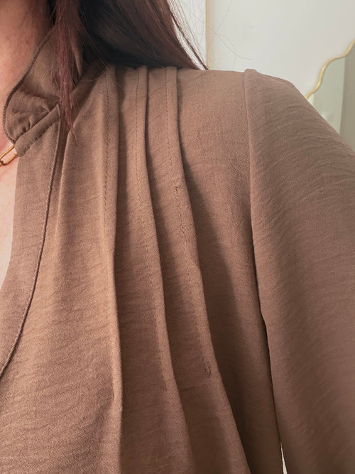 BLOUSE CAROLE MARRON