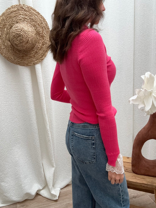 PULL FIN AZELIE ROSE