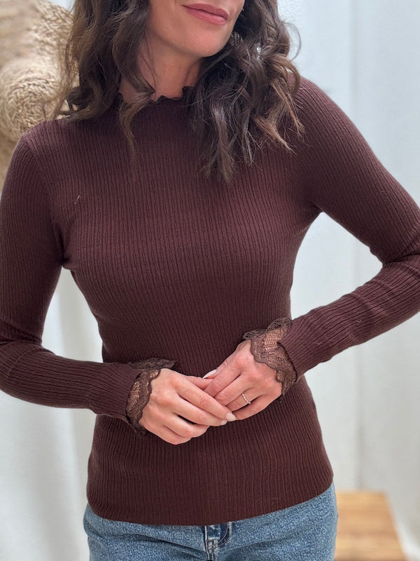 PULL FIN AZELIE CHOCOLAT