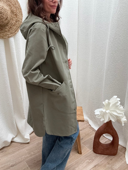 PARKA MORGANE VERT SAUGE