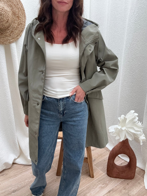 PARKA MORGANE VERT SAUGE