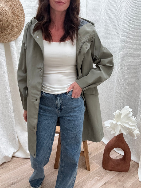 PARKA MORGANE VERT SAUGE