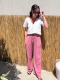 PANTALON ROMANE ROSE