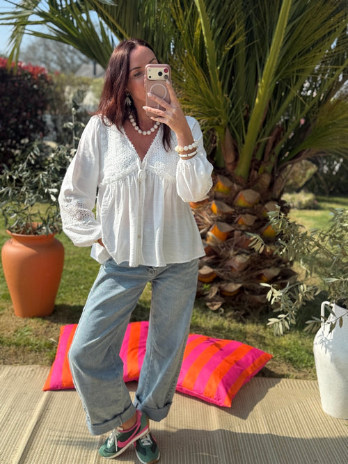 BLOUSE MARIELLA BLANCHE