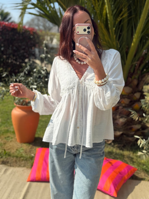 BLOUSE MARIELLA BLANCHE