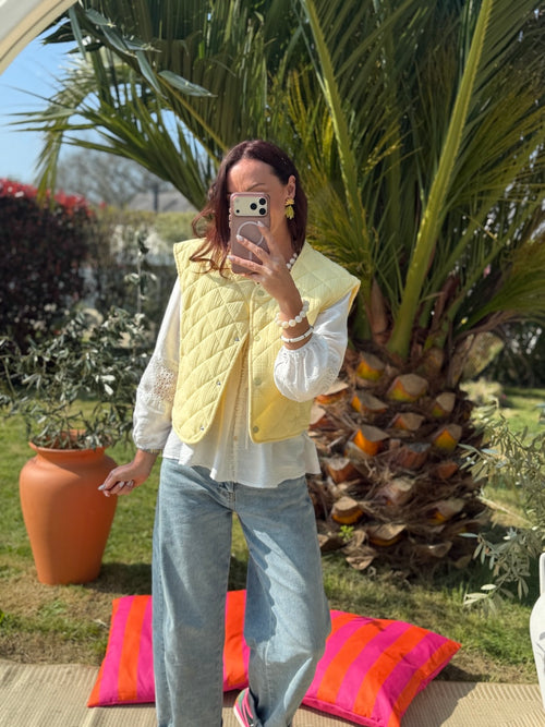 GILET LOUISE JAUNE