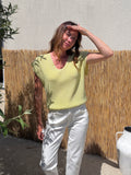 PULL FIN BESSY JAUNE