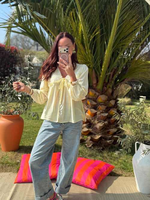 BLOUSE MARIELLA JAUNE