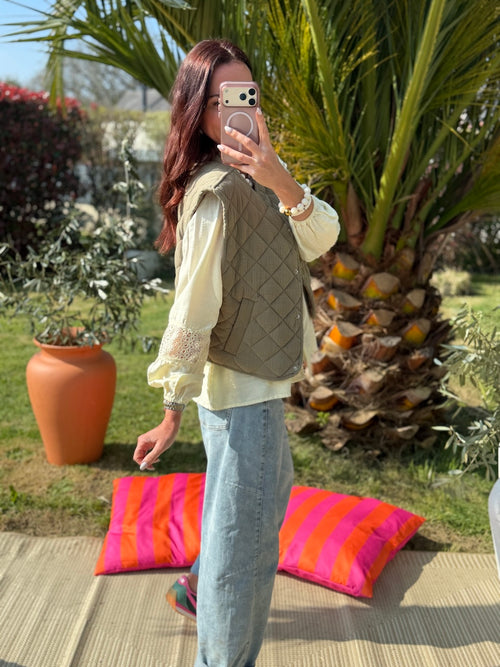 GILET LOUISE KAKI