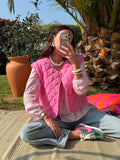 GILET LOUISE FUSCHIA