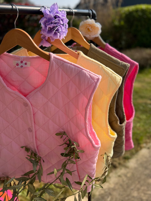 GILET LOUISE KAKI