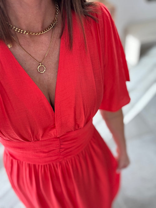 ROBE CAMELIA CORAIL