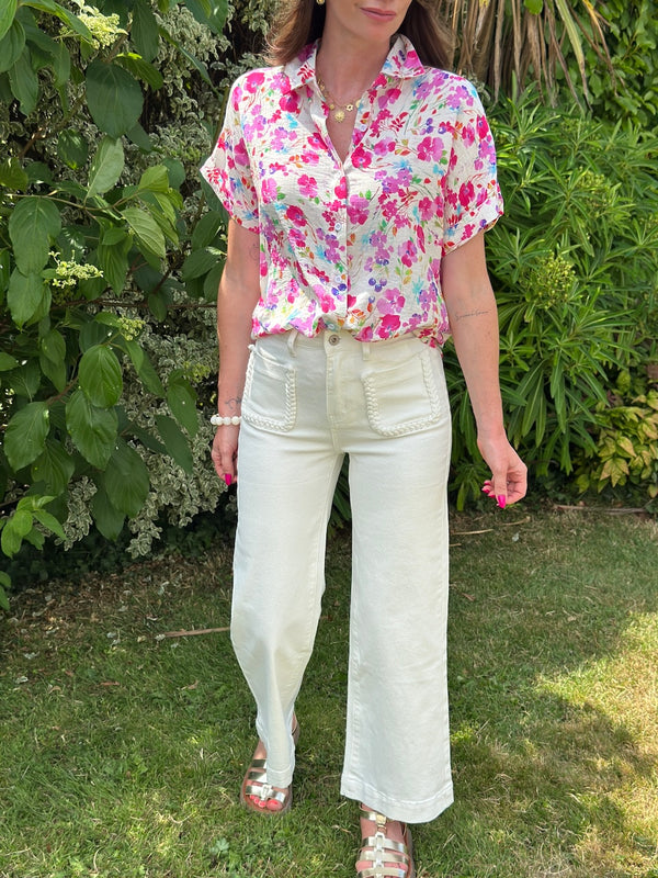 JEANS SUZA BLANC