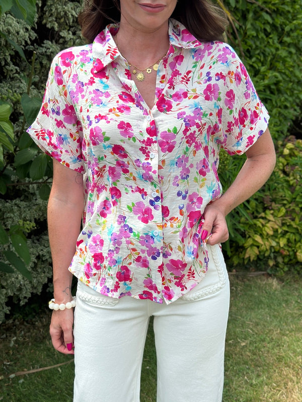 CHEMISE CLAIRE ROSE