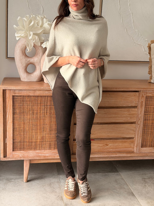 PONCHO FLORIANE BEIGE