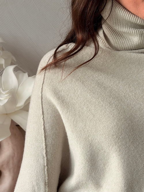 PONCHO FLORIANE BEIGE