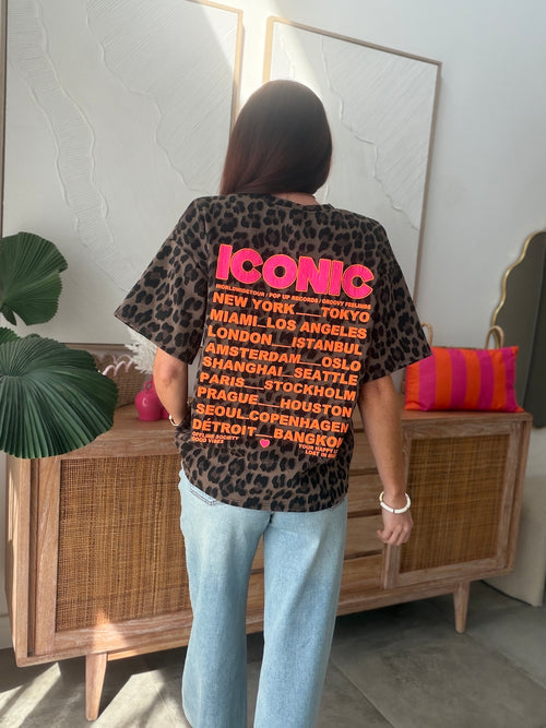 TEE SHIRT LEOPARD ICONIC