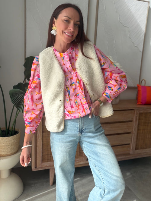 GILET NAYA BEIGE