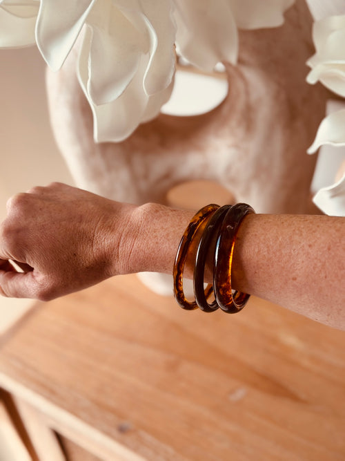 BRACELETS JONC AMBRE