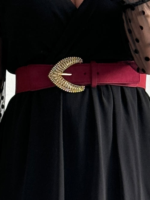 CEINTURE BLANDINE BORDEAUX