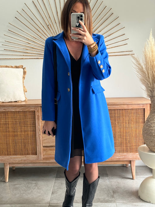 MANTEAU ESTELLE BLEU