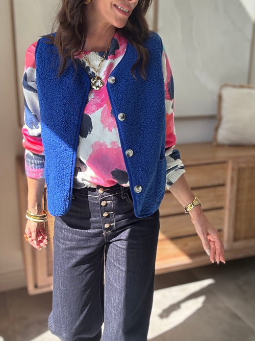 GILET JUDY BLEU