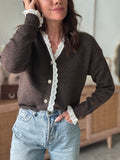 GILET OSCAR MARRON