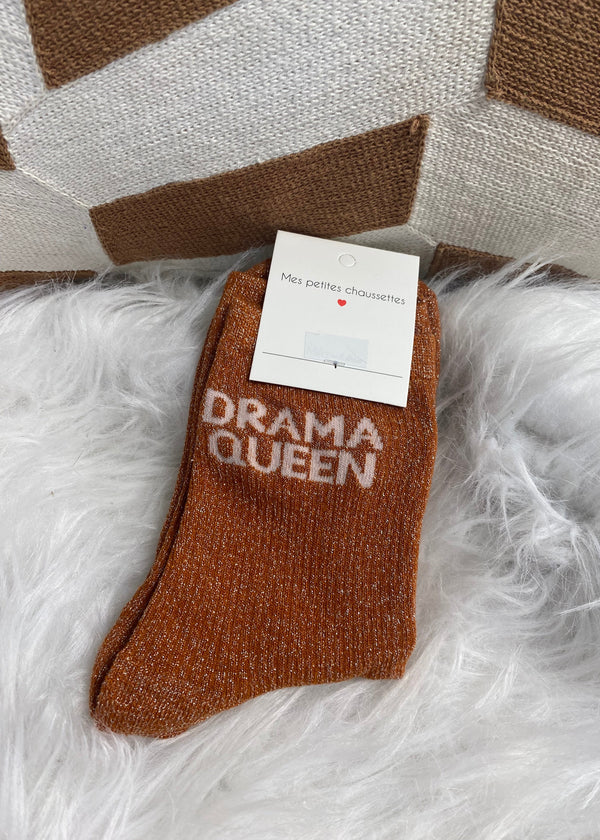 CHAUSSETTES DRAMA QUEEN CAMEL