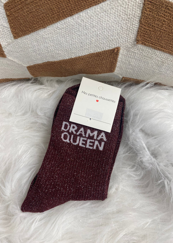 CHAUSSETTES DRAMA QUEEN BORDEAUX